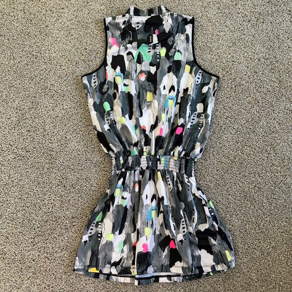 Jamie Sadock Womens Sz Medium Sleeveless Abstract Print Dress Multicolor - Picture 6 of 10